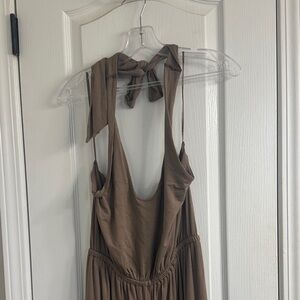 Old Navy Tan Sleeveless jumpsuit
